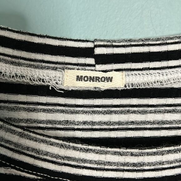 Monrow Striped Bodycon Dress - Picture 6 of 8